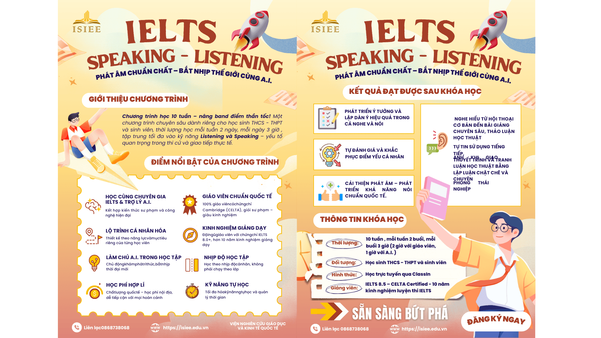 Lớp Hè IELTS Nghe – Nói Tự Tin Cùng A.I