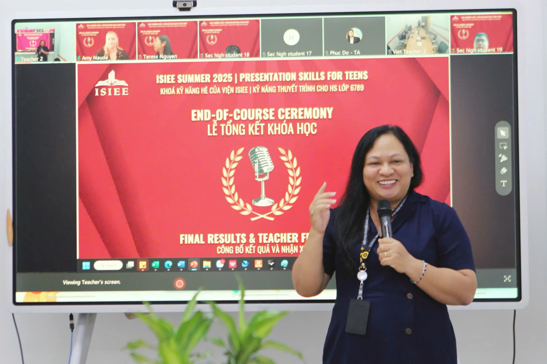 ISIEE Hosts Closing Ceremony for “VOICES OF SUMMER” Course – Summer 2025